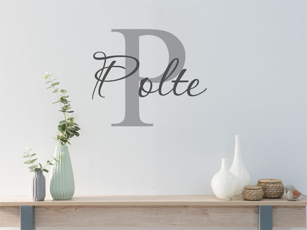 Wandtattoo Polte Nachname