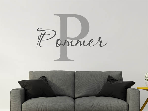 Wandtattoo Pommer Nachname
