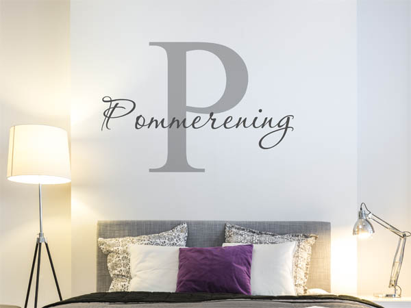 Wandtattoo Pommerening Nachname