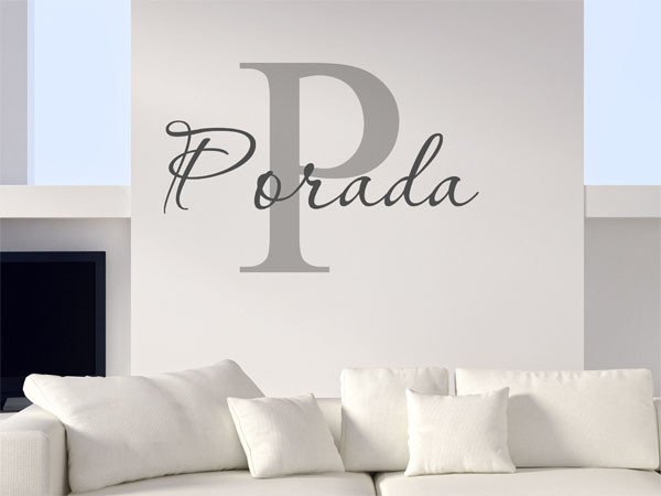 Wandtattoo Porada Nachname