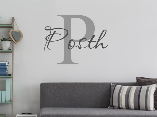 Wandtattoo Posth Nachname