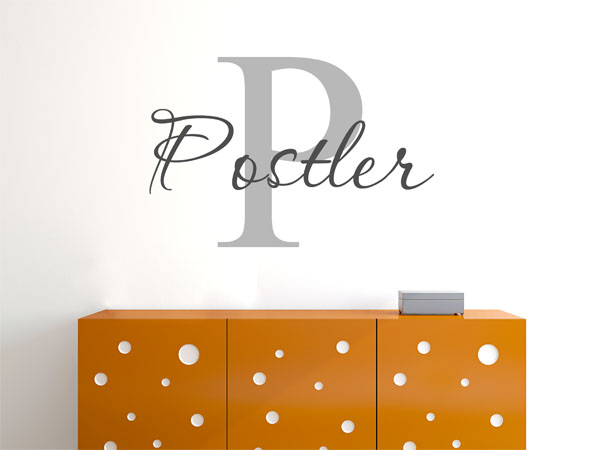 Wandtattoo Postler Nachname