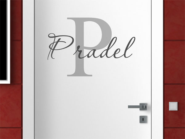 Wandtattoo Pradel Nachname