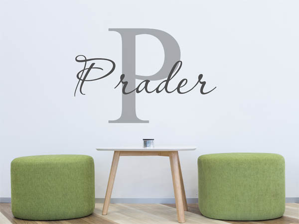 Wandtattoo Prader Nachname