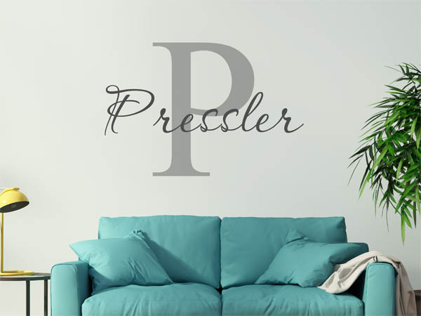 Wandtattoo Pressler Nachname