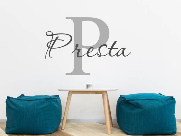 Wandtattoo Presta Nachname