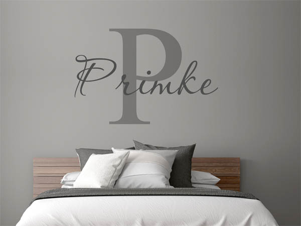 Wandtattoo Primke Nachname