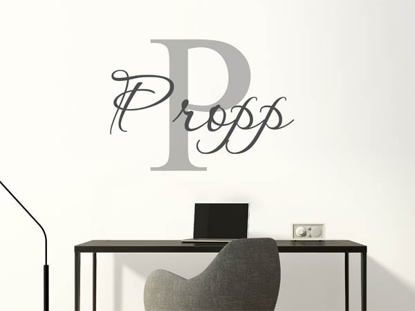 Wandtattoo Propp Nachname
