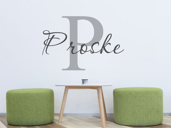 Wandtattoo Proske Nachname
