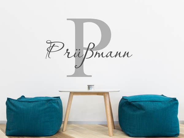 Wandtattoo Prüßmann Nachname