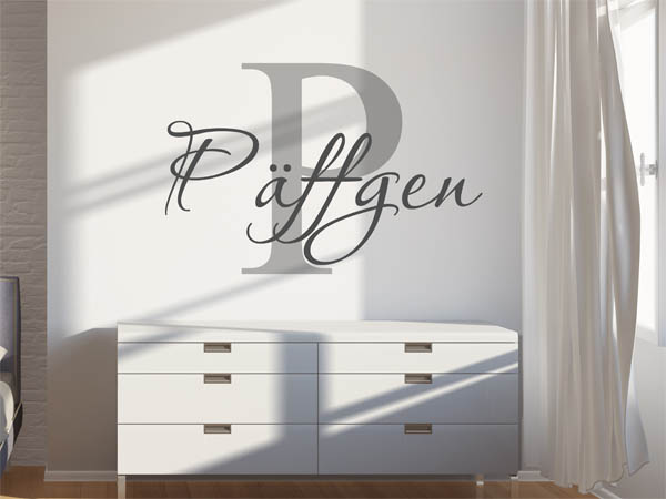 Wandtattoo Päffgen Nachname