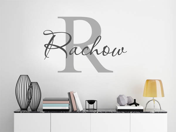 Wandtattoo Rachow Nachname