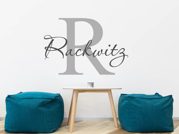 Wandtattoo Rackwitz Nachname