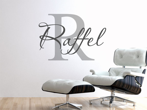 Wandtattoo Raffel Nachname