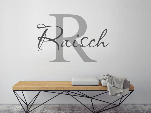 Wandtattoo Raisch Nachname