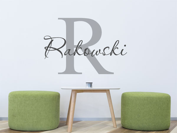 Wandtattoo Rakowski Nachname
