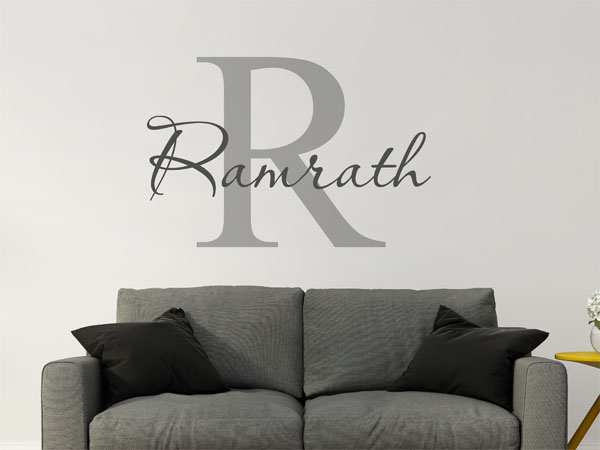 Wandtattoo Ramrath Nachname