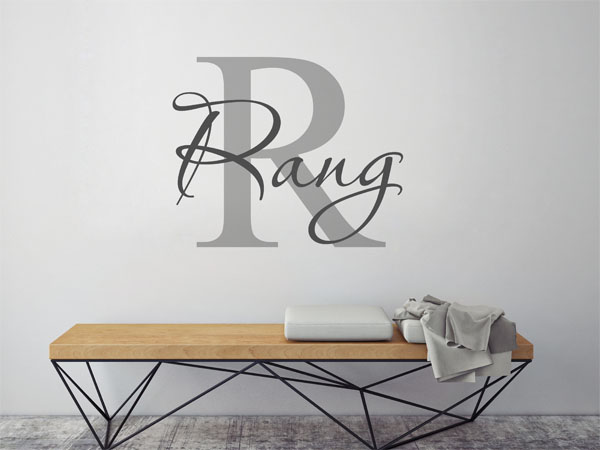Wandtattoo Rang Nachname