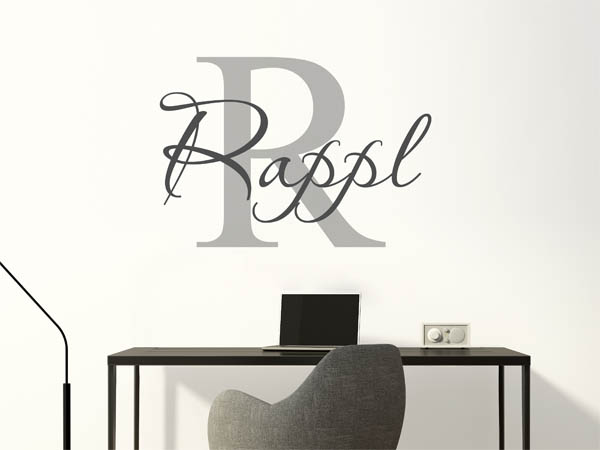 Wandtattoo Rappl Nachname