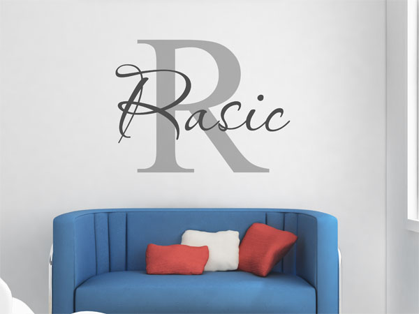 Wandtattoo Rasic Nachname