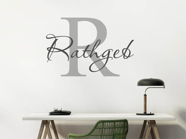 Wandtattoo Rathgeb Nachname