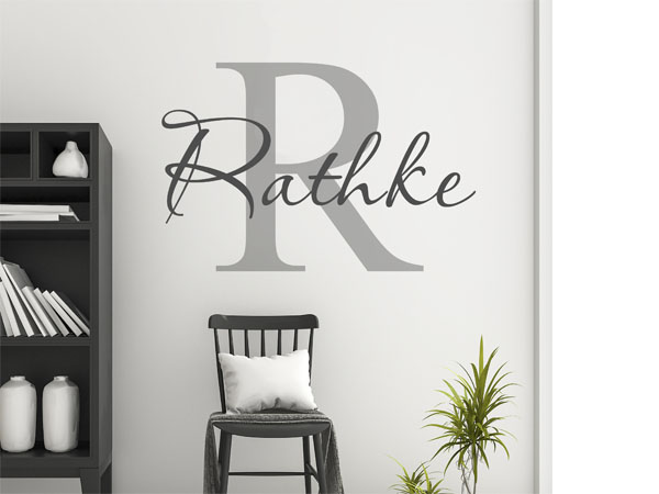 Wandtattoo Rathke Nachname