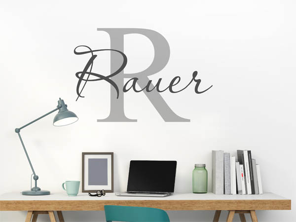 Wandtattoo Rauer Nachname