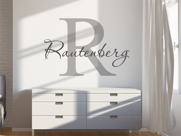 Wandtattoo Rautenberg Nachname
