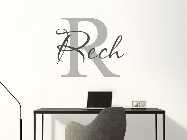 Wandtattoo Rech Nachname