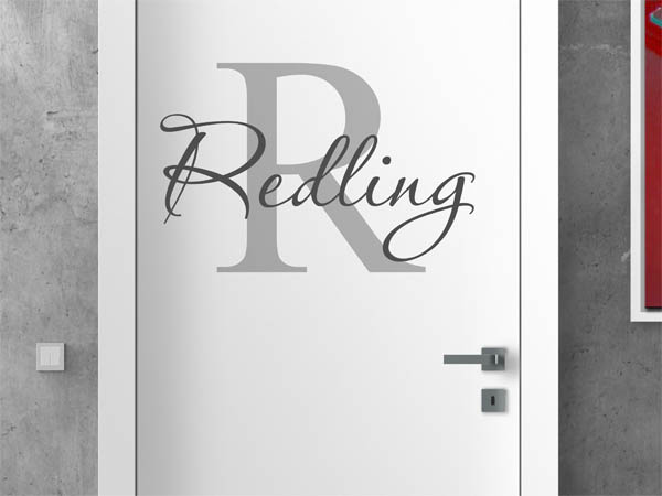 Wandtattoo Redling Nachname