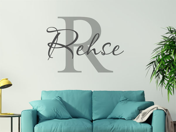 Wandtattoo Rehse Nachname