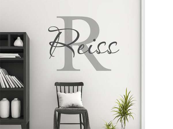 Wandtattoo Reiss Nachname
