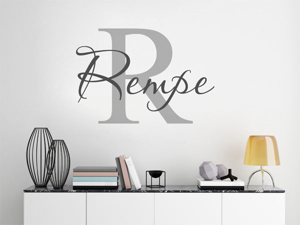 Wandtattoo Rempe Nachname