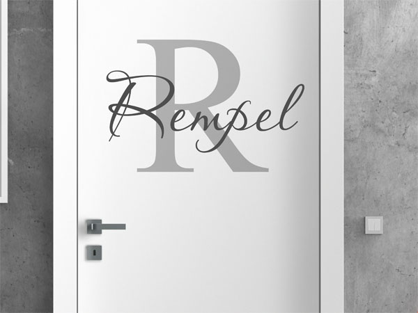 Wandtattoo Rempel Nachname