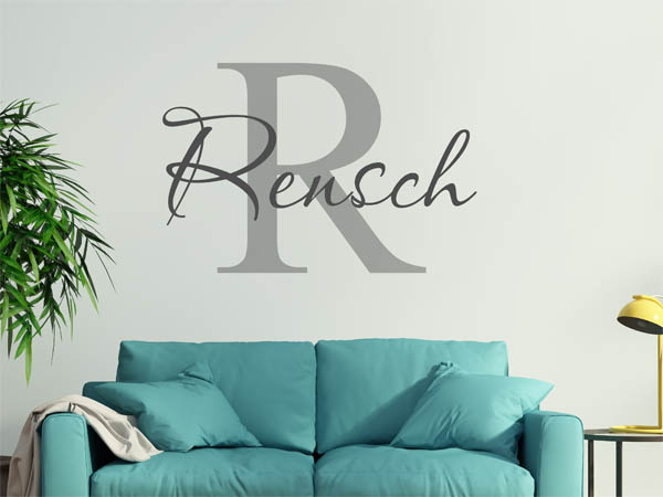 Wandtattoo Rensch Nachname