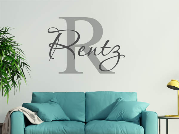 Wandtattoo Rentz Nachname