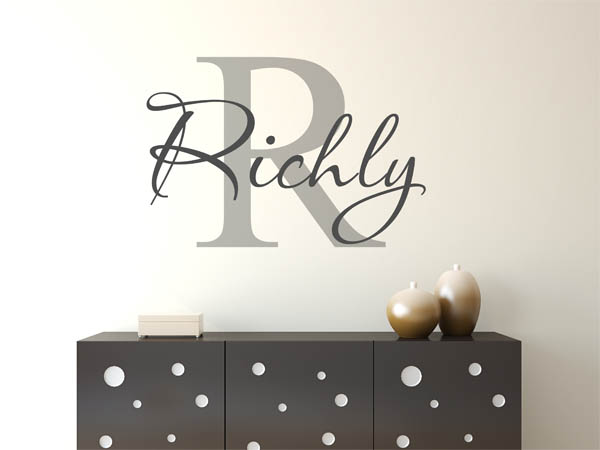 Wandtattoo Richly Nachname