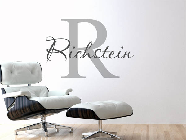 Wandtattoo Richstein Nachname
