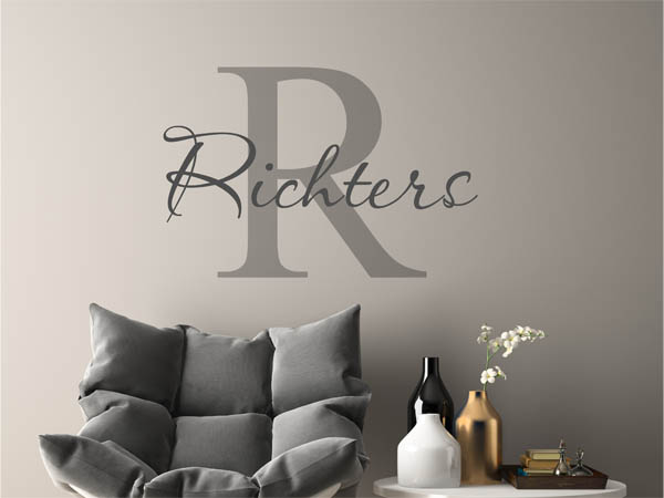 Wandtattoo Richters Nachname