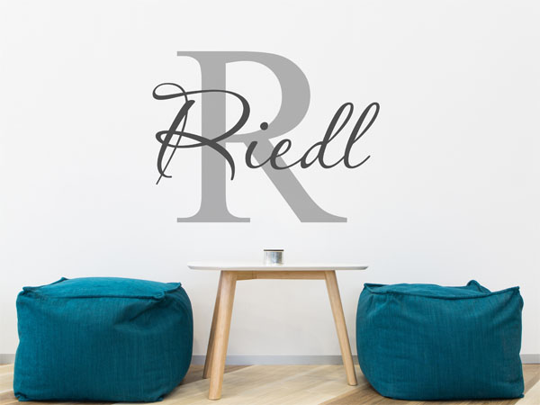 Wandtattoo Riedl Nachname
