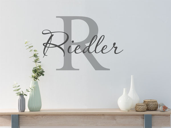 Wandtattoo Riedler Nachname