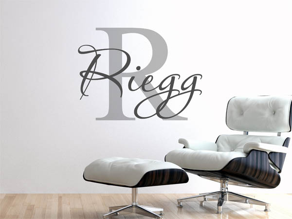 Wandtattoo Riegg Nachname