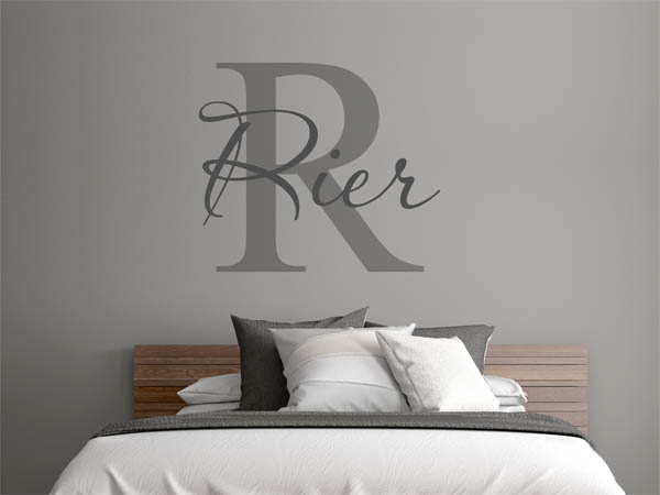 Wandtattoo Rier Nachname