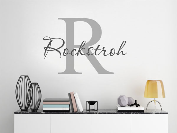Wandtattoo Rockstroh Nachname