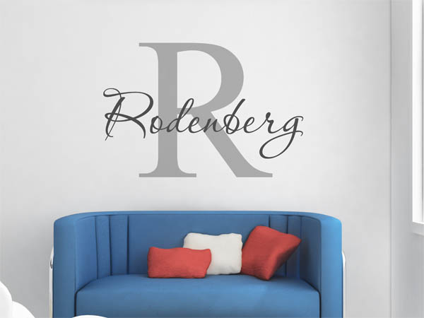 Wandtattoo Rodenberg Nachname