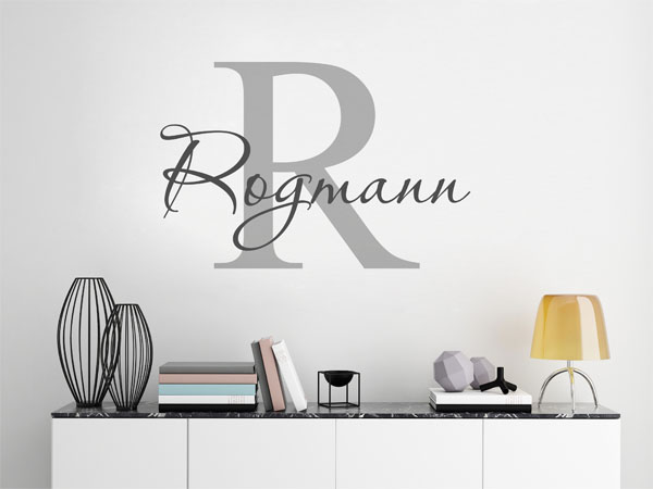 Wandtattoo Rogmann Nachname