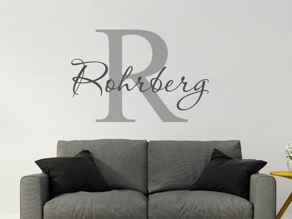 Wandtattoo Rohrberg Nachname