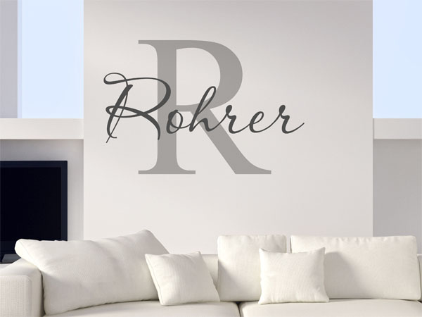 Wandtattoo Rohrer Nachname