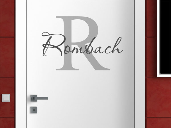 Wandtattoo Rombach Nachname