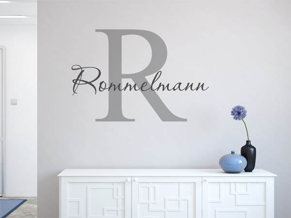 Wandtattoo Rommelmann Nachname
